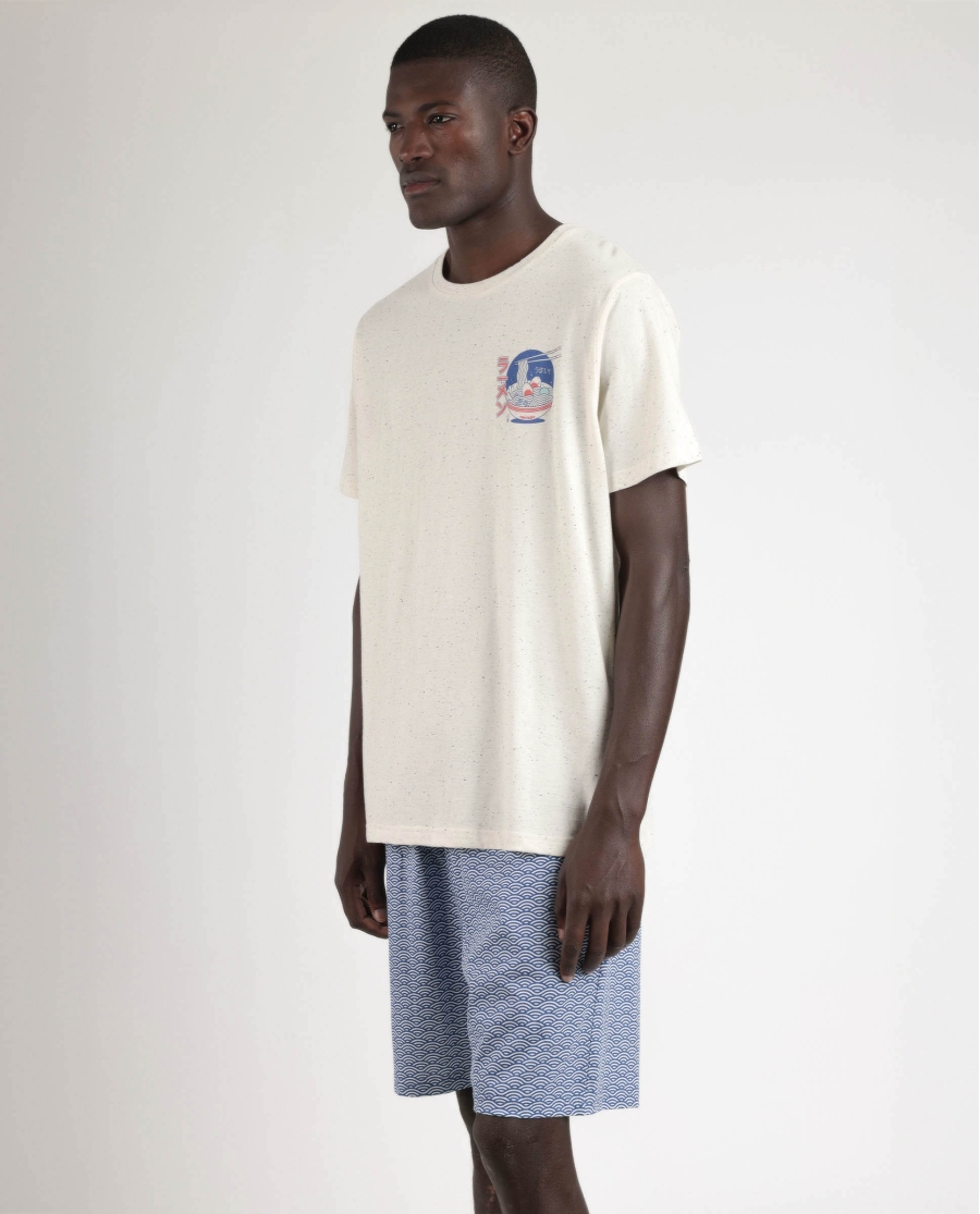 ADMAS Pijama Manga Corta Generals para Hombre BLANCO ADMAS Pijama Manga Corta Generals para Hombre BLANCO