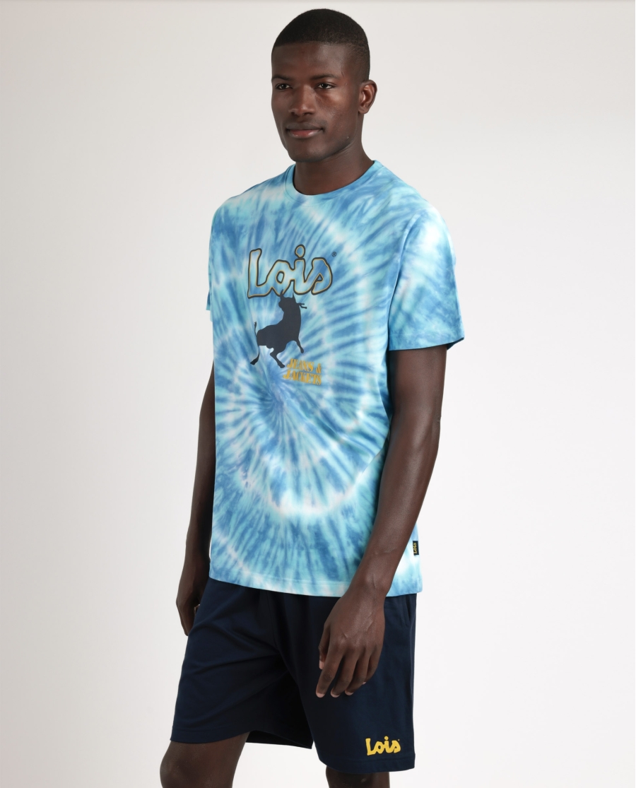 LOIS Pijama Manga Corta Generals para Hombre AZUL LOIS Pijama Manga Corta Generals para Hombre AZUL