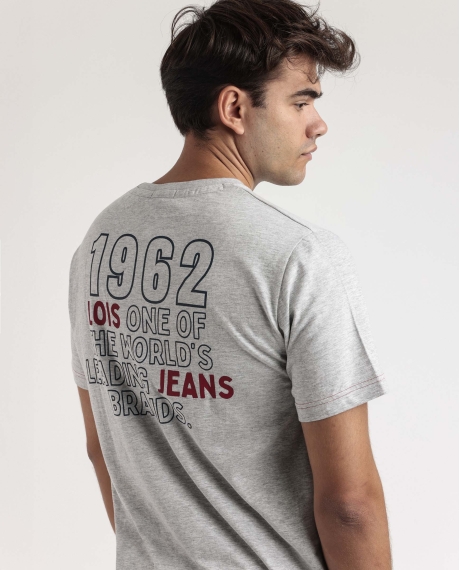 LOIS Pijama Manga Corta Leader para Hombre GRIS JASPE 2