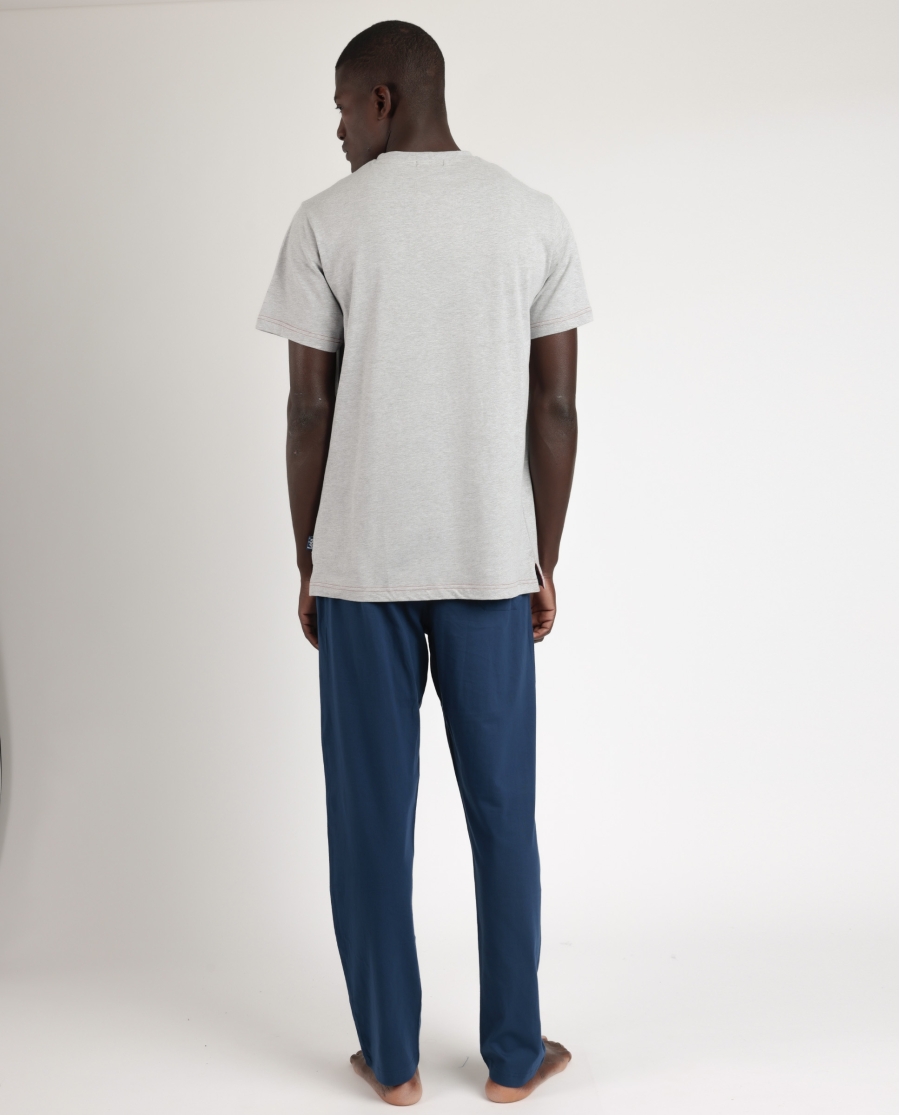 LOIS Pijama Manga Corta Leader para Hombre GRIS JASPE LOIS Pijama Manga Corta Leader para Hombre GRIS JASPE