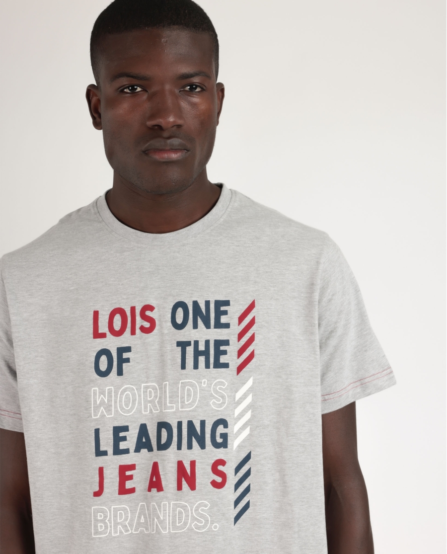 LOIS Pijama Manga Corta Leader para Hombre GRIS JASPE LOIS Pijama Manga Corta Leader para Hombre GRIS JASPE