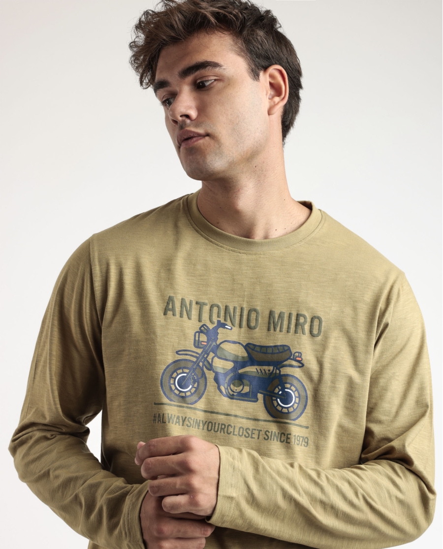 ANTONIO MIRO Pijama Manga Larga Caferacer para Hombre CAQUI ANTONIO MIRO Pijama Manga Larga Caferacer para Hombre CAQUI
