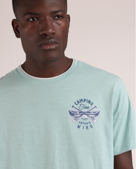 ANTONIO MIRO Pijama Manga Corta Canoe para Hombre AZUL 2