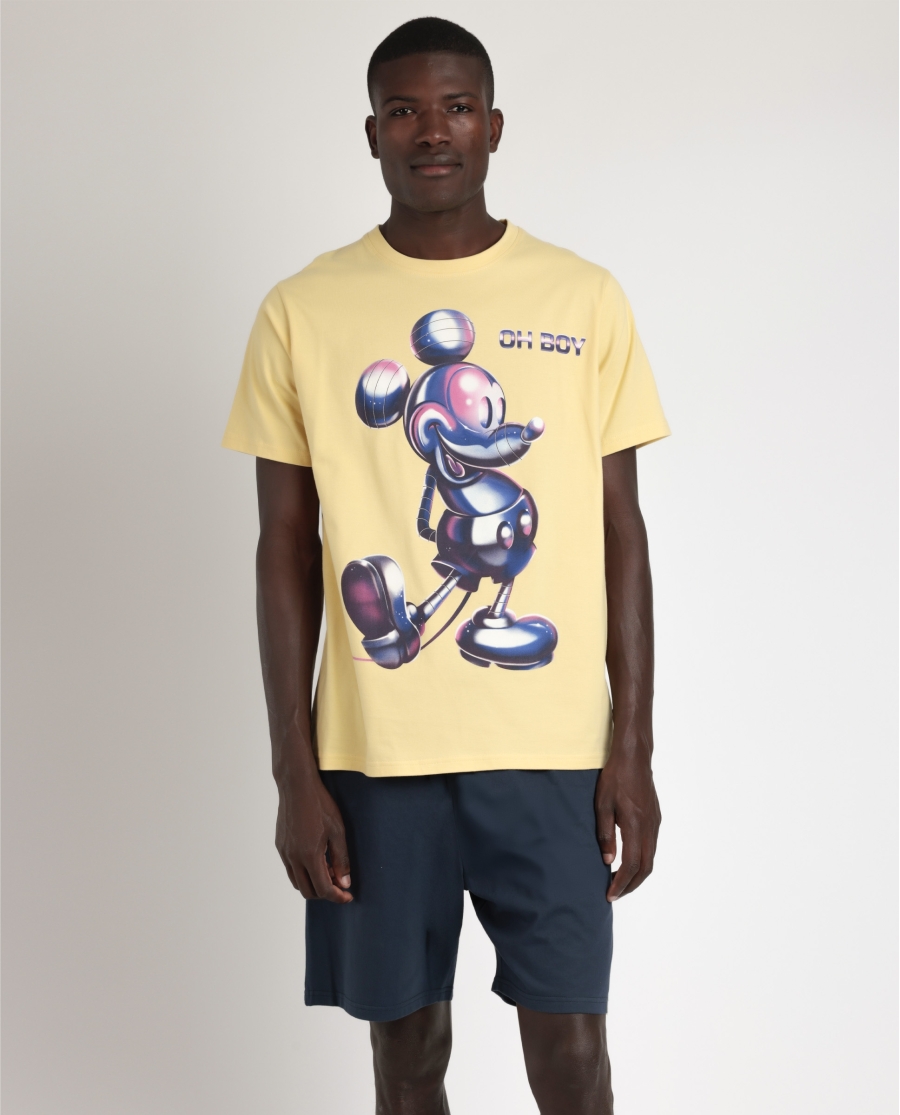 DISNEY Pijama Manga Corta Generals para Hombre AMARILLO DISNEY Pijama Manga Corta Generals para Hombre AMARILLO