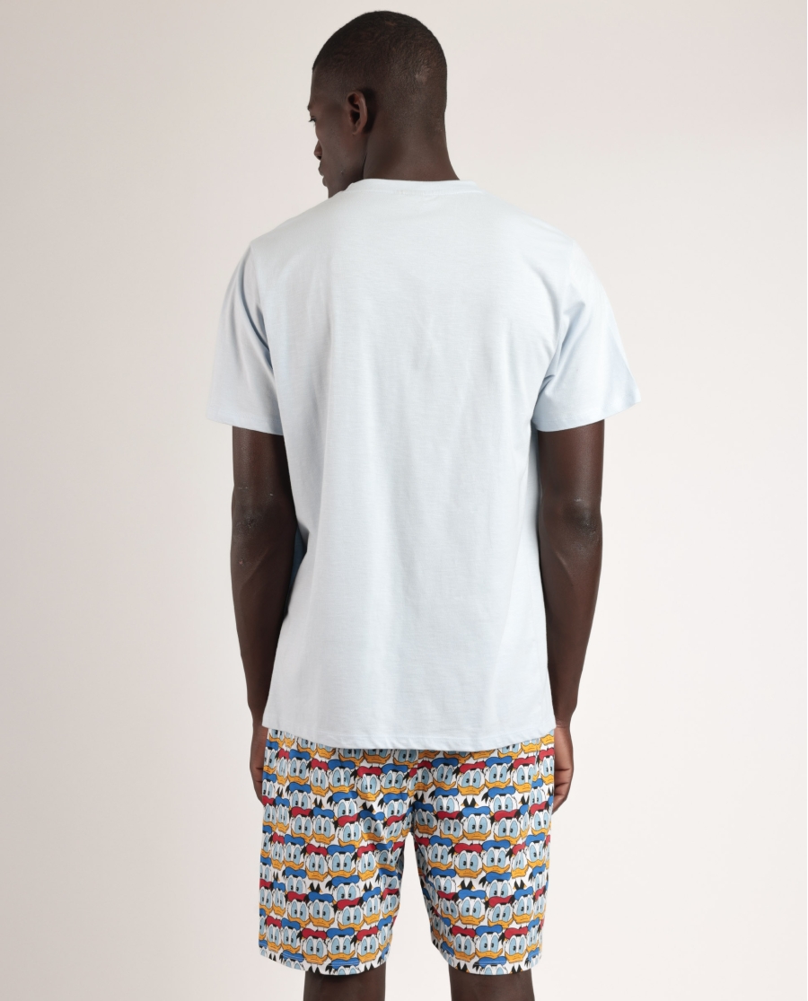 DISNEY Pijama Manga Corta Donald Vintage para Hombre AZUL DISNEY Pijama Manga Corta Donald Vintage para Hombre AZUL
