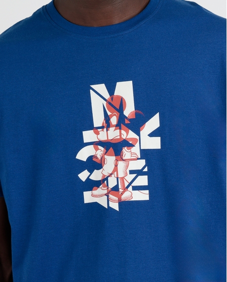 DISNEY Pijama Manga Corta What S Up para Hombre AZUL 2