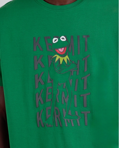 DISNEY Pijama Manga Corta Kermit para Hombre VERDE 2