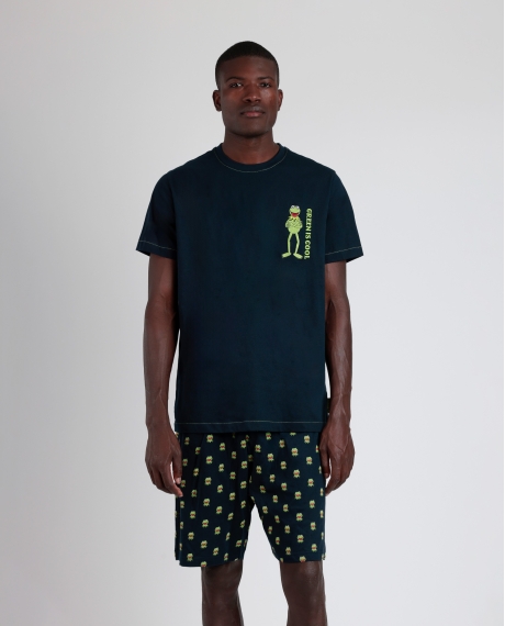 DISNEY Pijama Manga Corta Generals para Hombre MARINO