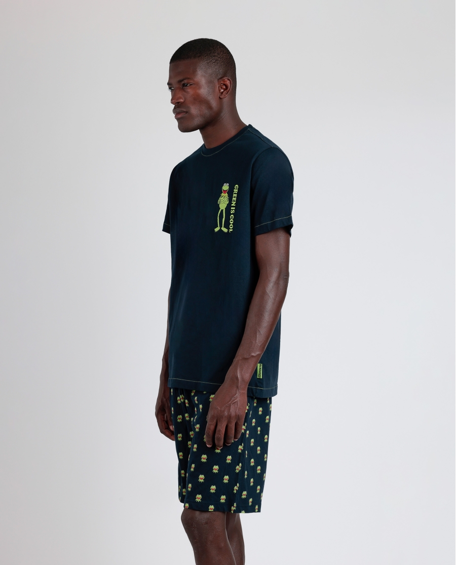 DISNEY Pijama Manga Corta Generals para Hombre MARINO DISNEY Pijama Manga Corta Generals para Hombre MARINO