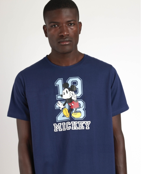 DISNEY Pijama Manga Corta Mickey Ny Summer para Hombre AZUL 2