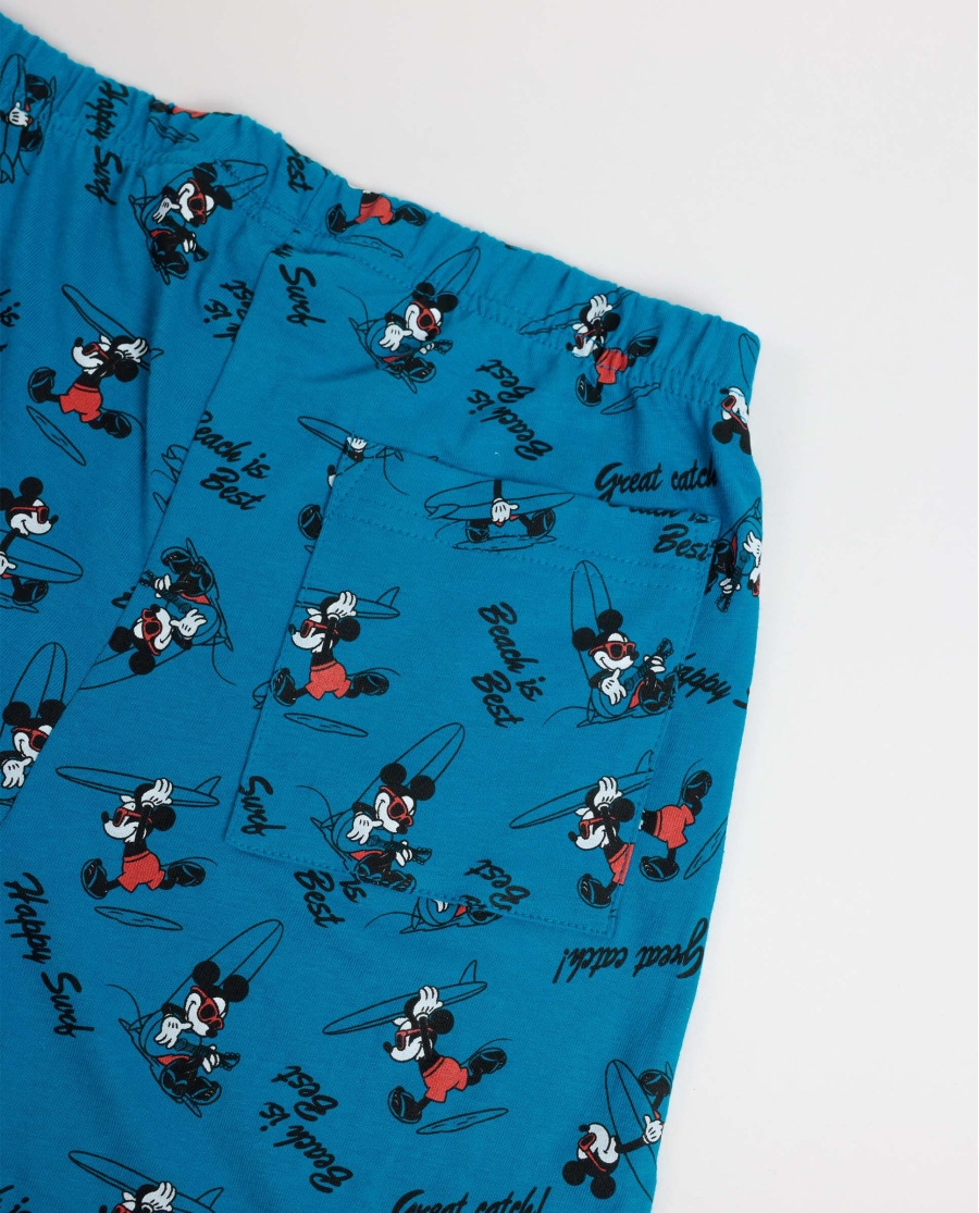 DISNEY Pijama Manga Corta Ride The Wave para Niño AZUL