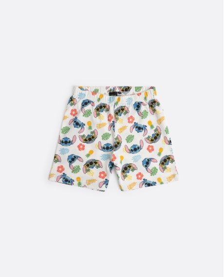 DISNEY Pijama Manga Corta Tropical Stitch para Niño AMARILLO 2