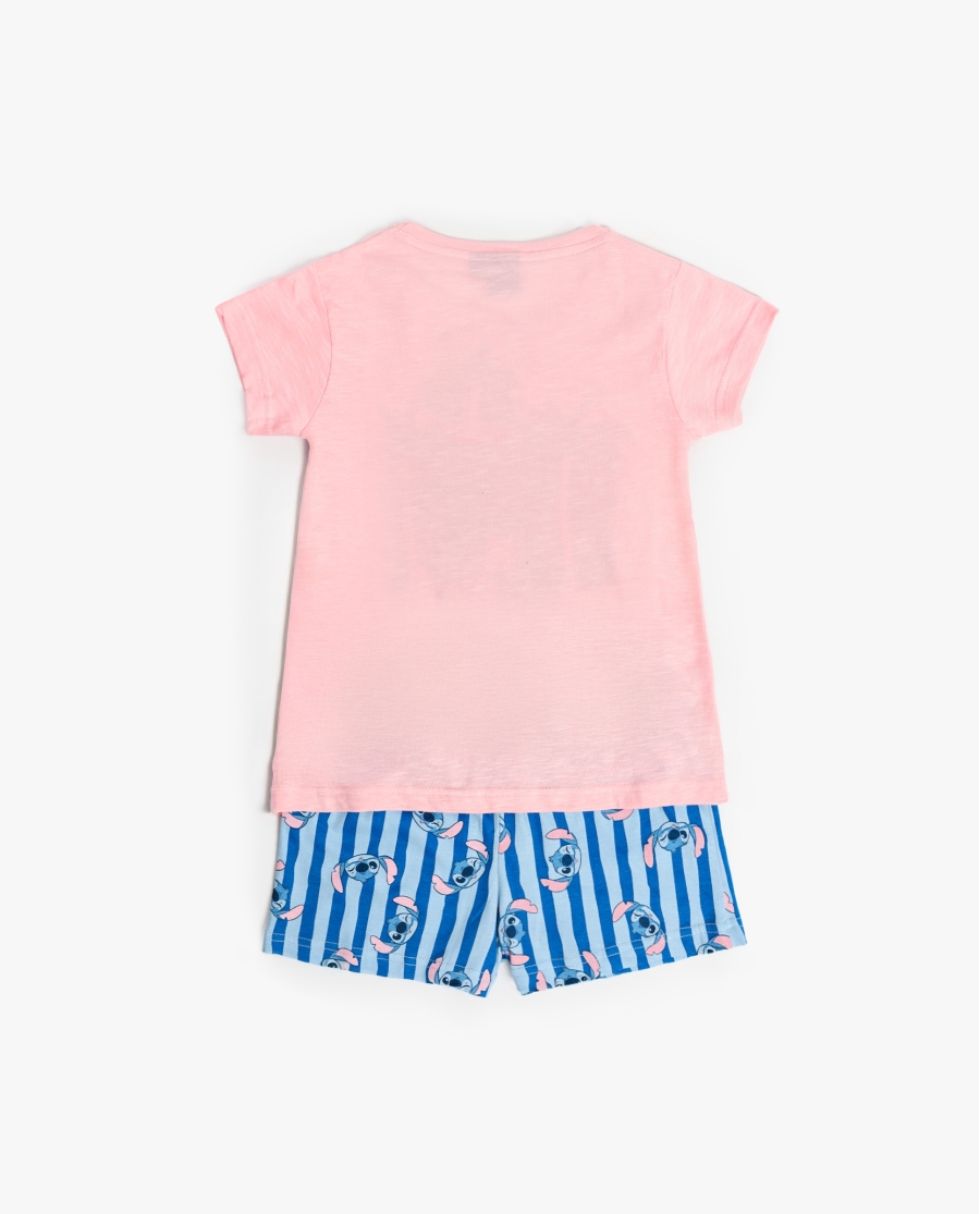 DISNEY Pijama Manga Corta Stitch Waves para Niña ROSA DISNEY Pijama Manga Corta Stitch Waves para Niña ROSA