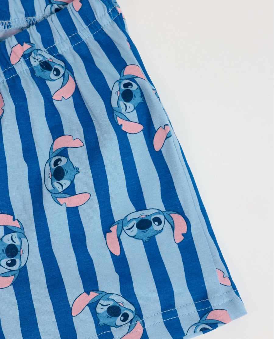 DISNEY Pijama Manga Corta Stitch Waves para Niña ROSA DISNEY Pijama Manga Corta Stitch Waves para Niña ROSA