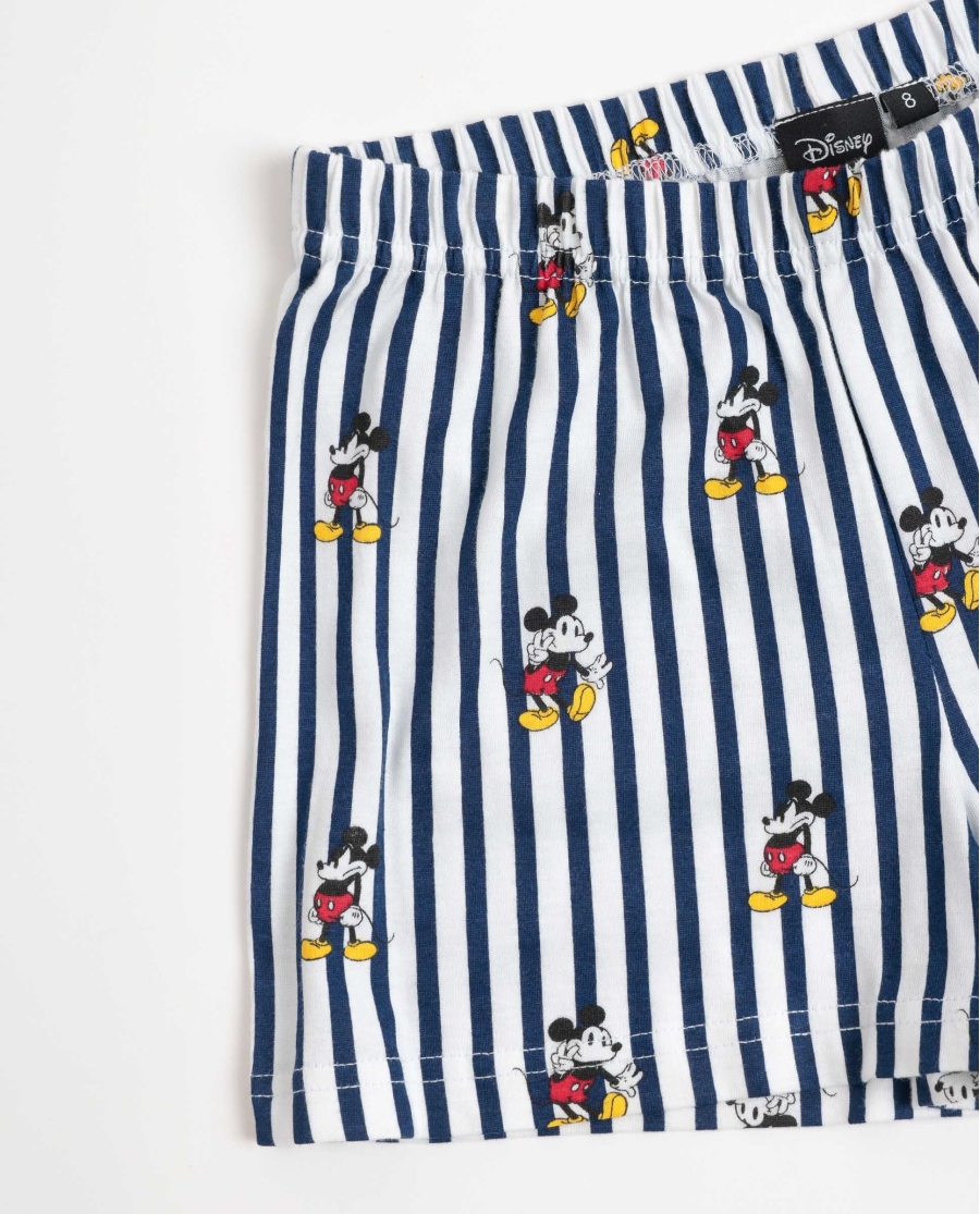 DISNEY Pijama Sin Mangas Mickey Ny Summer para Niña ROJO