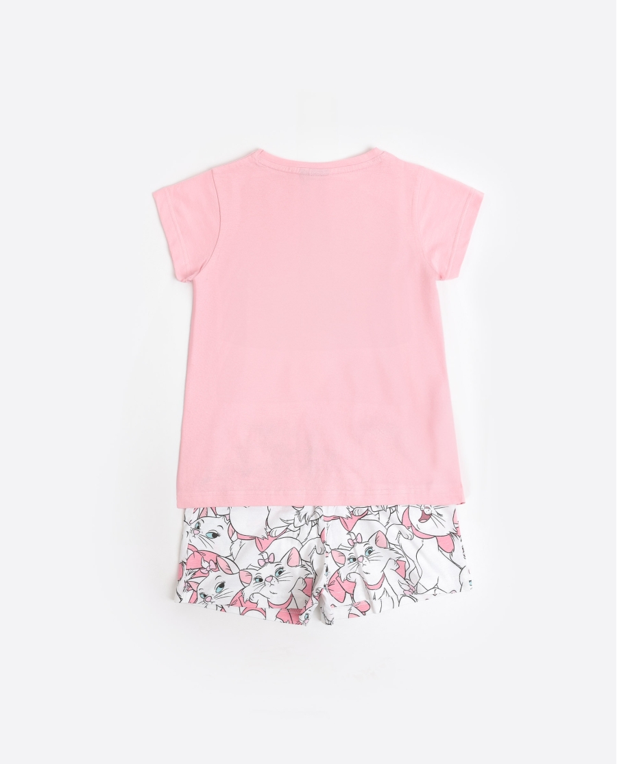 DISNEY Pijama Manga Corta Sleepy Marie para Niña ROSA DISNEY Pijama Manga Corta Sleepy Marie para Niña ROSA