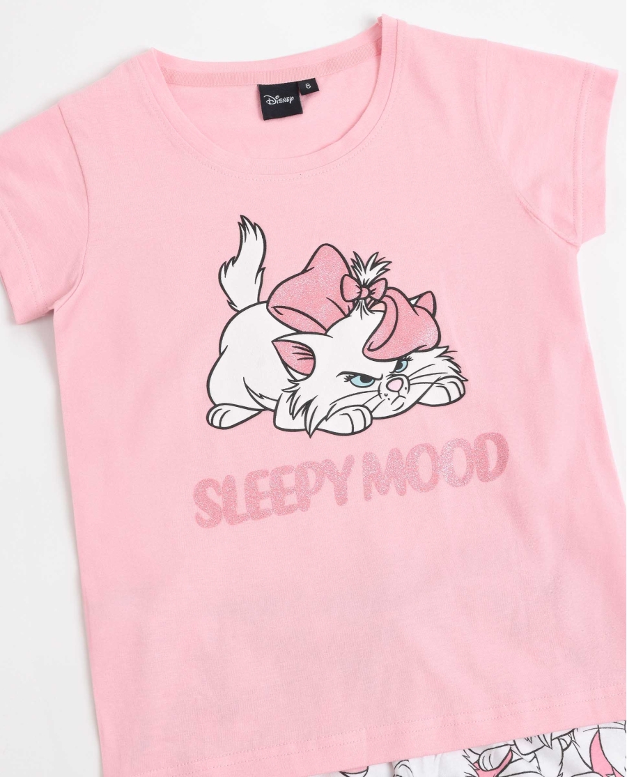 DISNEY Pijama Manga Corta Sleepy Marie para Niña ROSA DISNEY Pijama Manga Corta Sleepy Marie para Niña ROSA