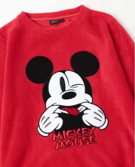 DISNEY Pijama Manga Larga Calentito Best Mickey para Niña ROJO 2