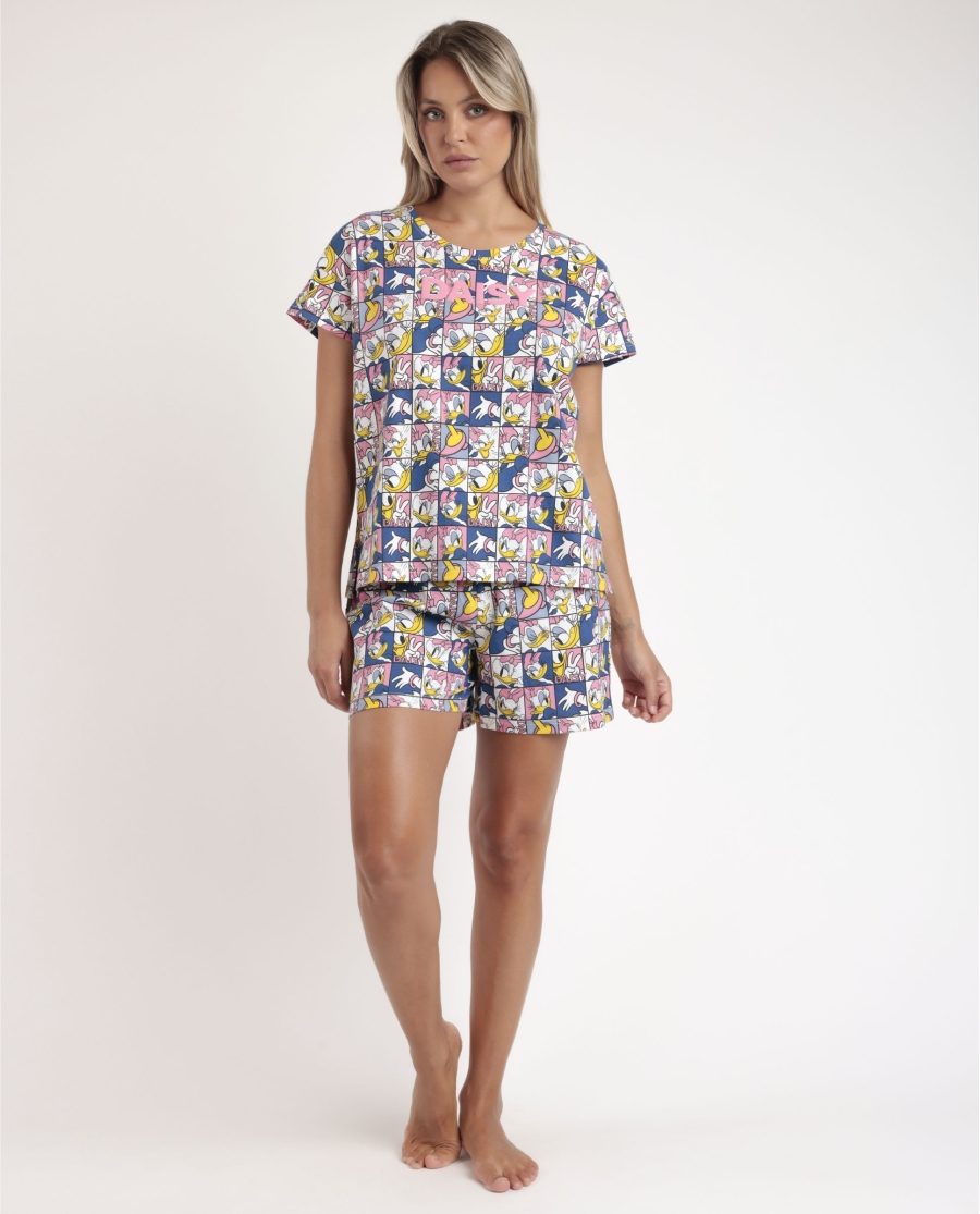 DISNEY Pijama Manga Corta Daisy Poses para Mujer ROSA DISNEY Pijama Manga Corta Daisy Poses para Mujer ROSA