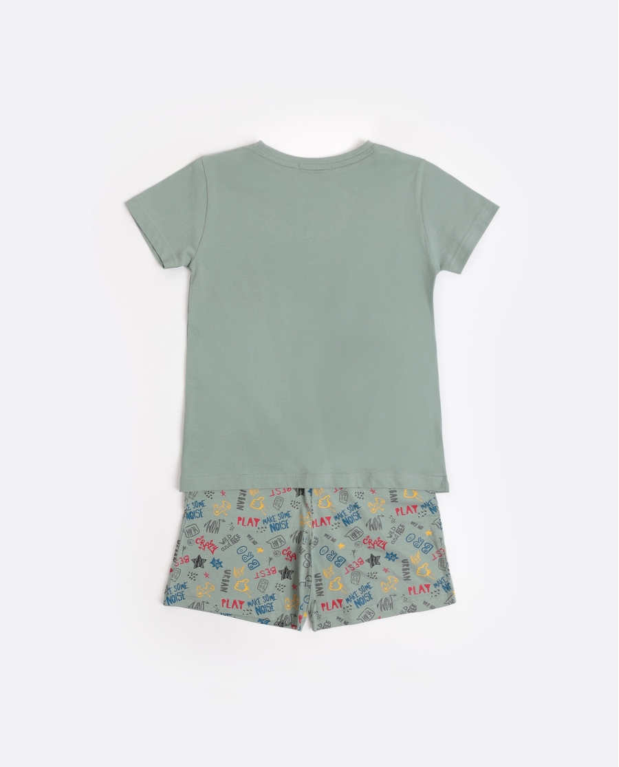 ADMAS Pijama Manga Corta Skate para Niño CAQUI ADMAS Pijama Manga Corta Skate para Niño CAQUI