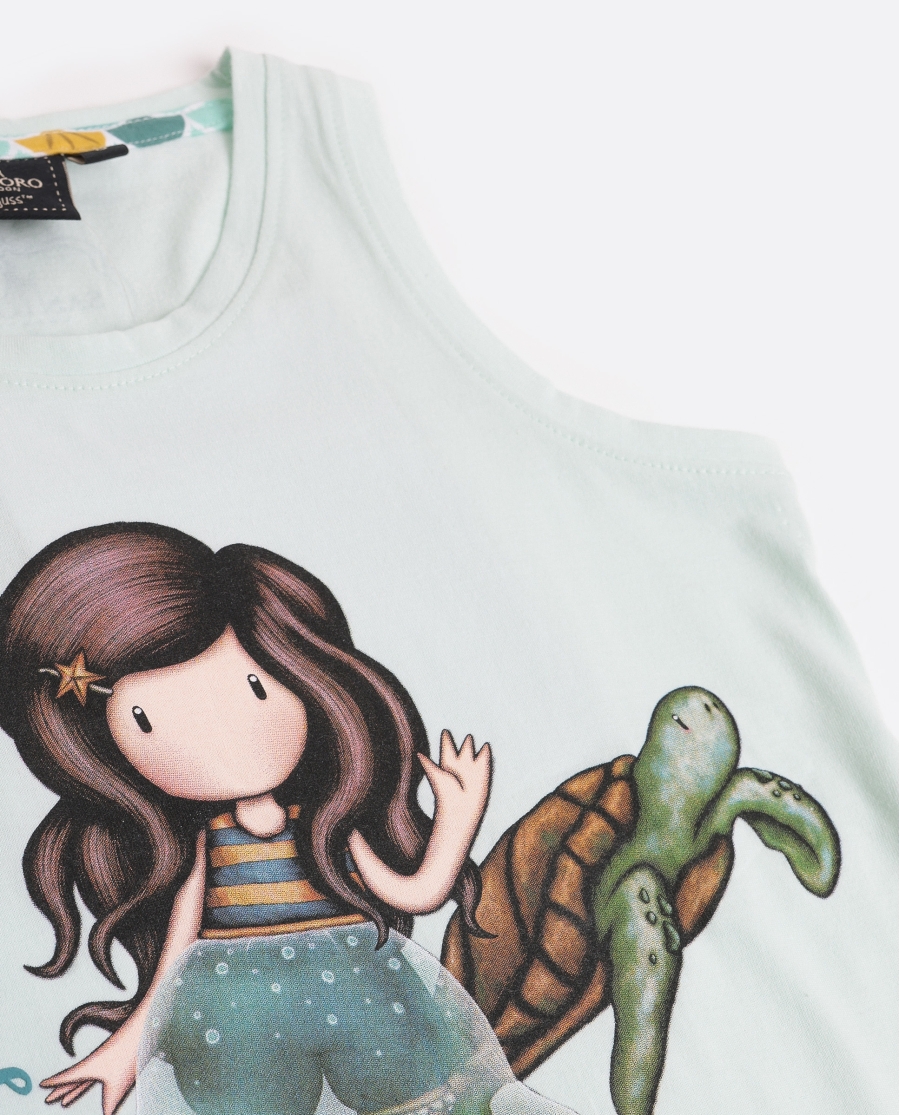 SANTORO Pijama Sin Mangas Deep Secrets para Niña AQUA SANTORO Pijama Sin Mangas Deep Secrets para Niña AQUA