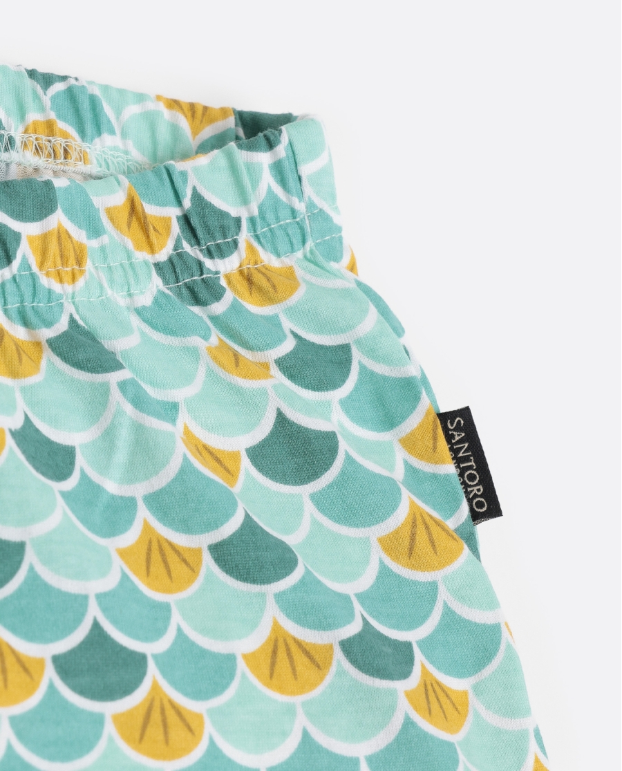 SANTORO Pijama Sin Mangas Deep Secrets para Niña AQUA SANTORO Pijama Sin Mangas Deep Secrets para Niña AQUA