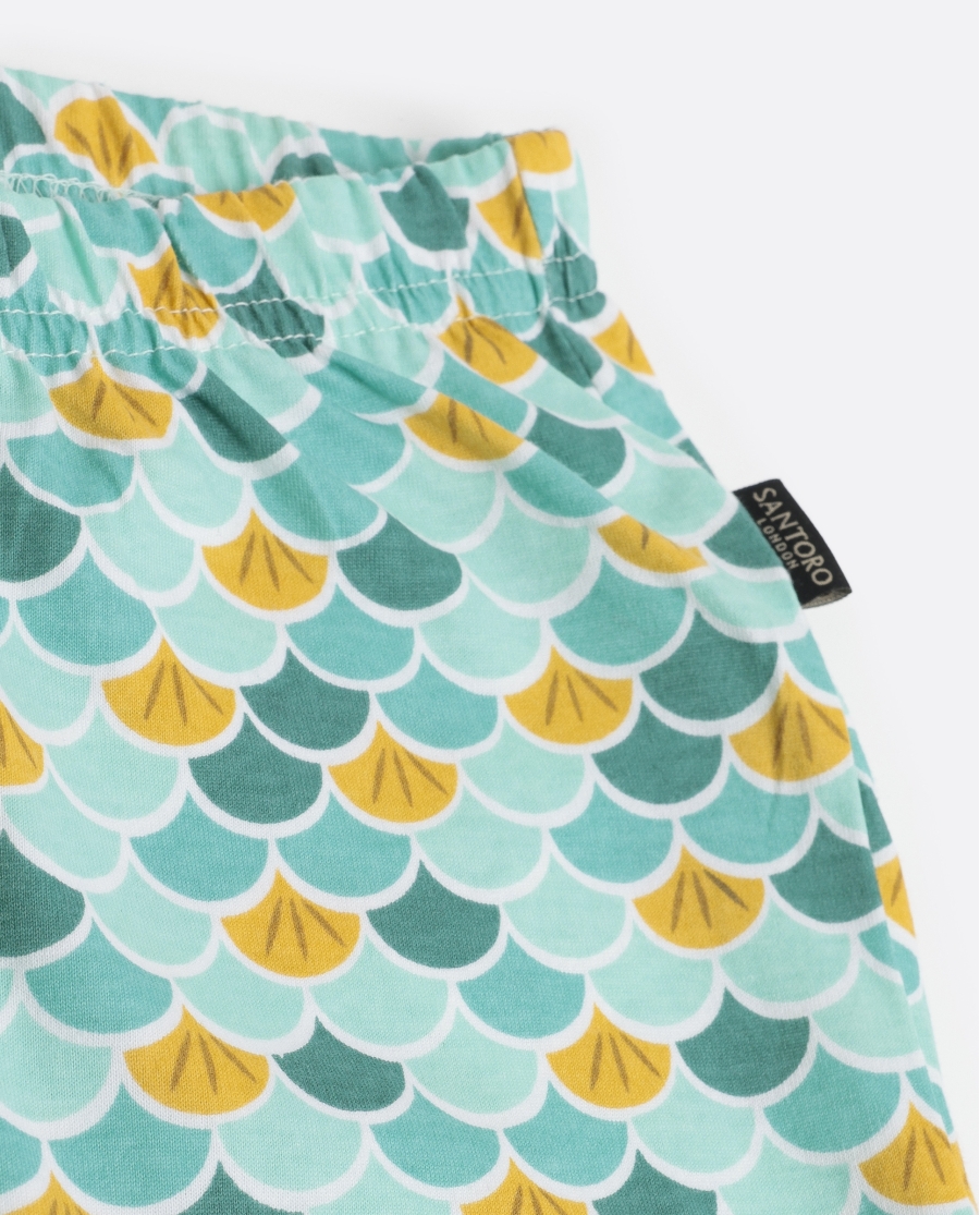 SANTORO Pijama Manga Corta Deep Secrets para Niña AQUA