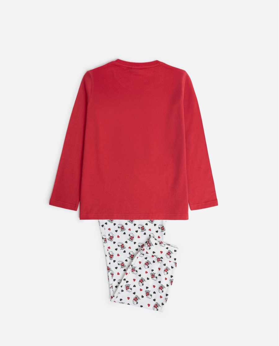 PEANUTS Pijama Manga Larga In My Heart para Niña ROJO PEANUTS Pijama Manga Larga In My Heart para Niña ROJO