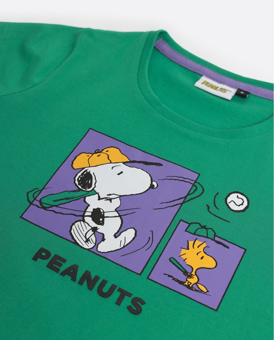 PEANUTS Pijama Manga Corta Good Grief para Niña VERDE PEANUTS Pijama Manga Corta Good Grief para Niña VERDE