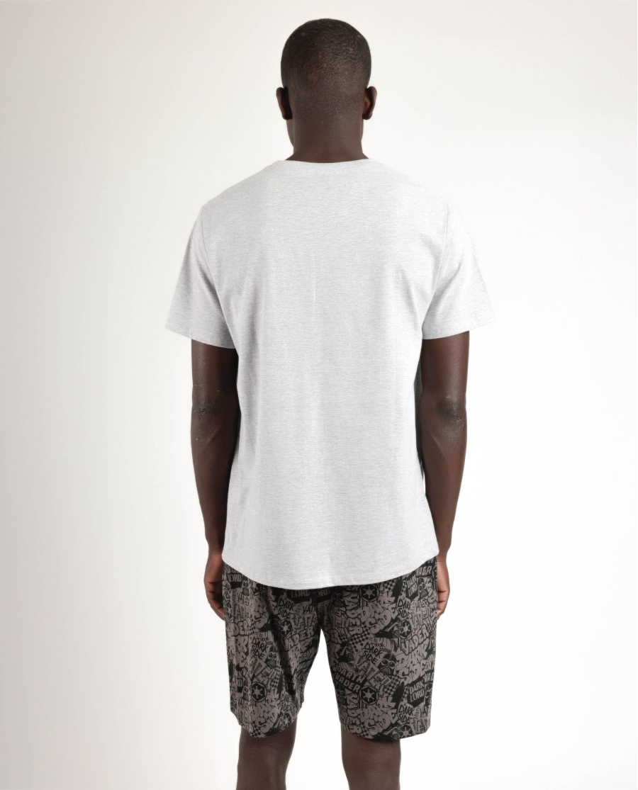 STAR WARS Pijama Manga Corta Darth Vader para Hombre GRIS JASPE