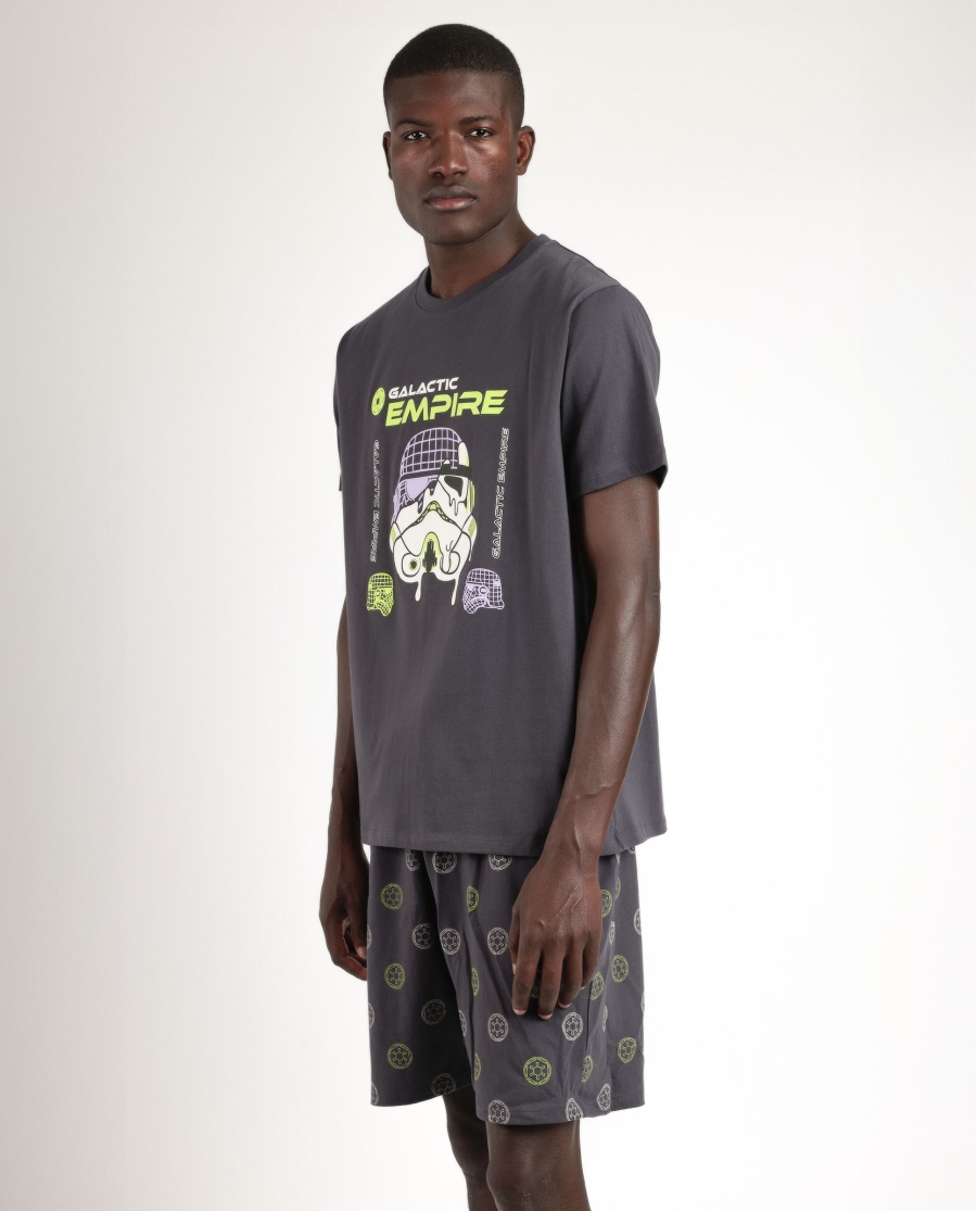 STAR WARS Pijama Manga Corta Neon Galactic Empire para Hombre MARENGO STAR WARS Pijama Manga Corta Neon Galactic Empire para Hombre MARENGO