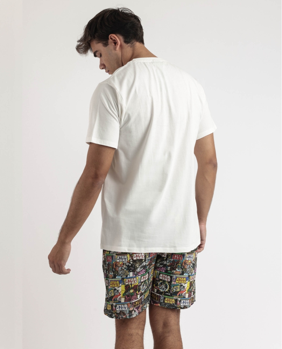 STAR WARS Pijama Manga Corta Old Comic para Hombre CRUDO STAR WARS Pijama Manga Corta Old Comic para Hombre CRUDO