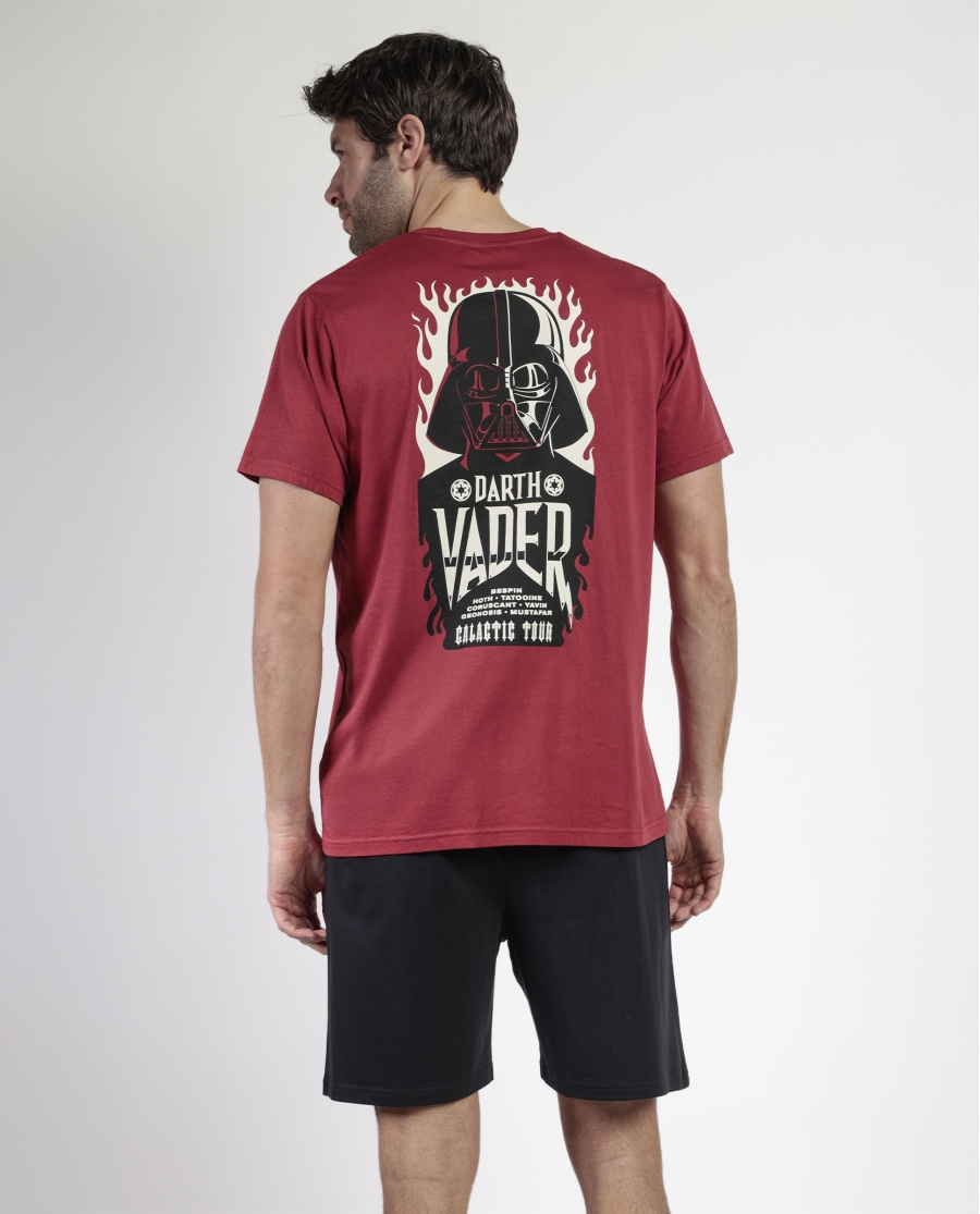 STAR WARS Pijama Manga Corta Generals para Hombre BURDEOS STAR WARS Pijama Manga Corta Generals para Hombre BURDEOS