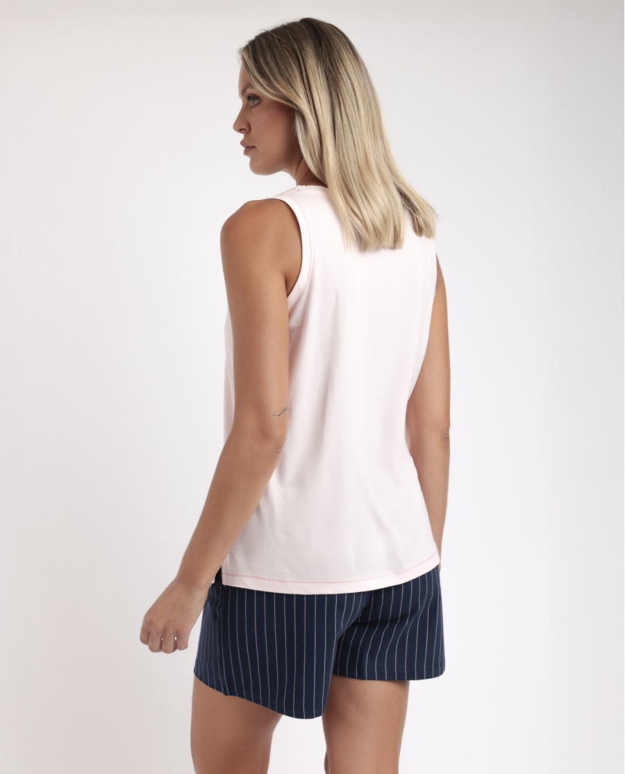 STAY AT HOME Pijama Sin Mangas Loading Energy para Mujer PETALO STAY AT HOME Pijama Sin Mangas Loading Energy para Mujer PETALO