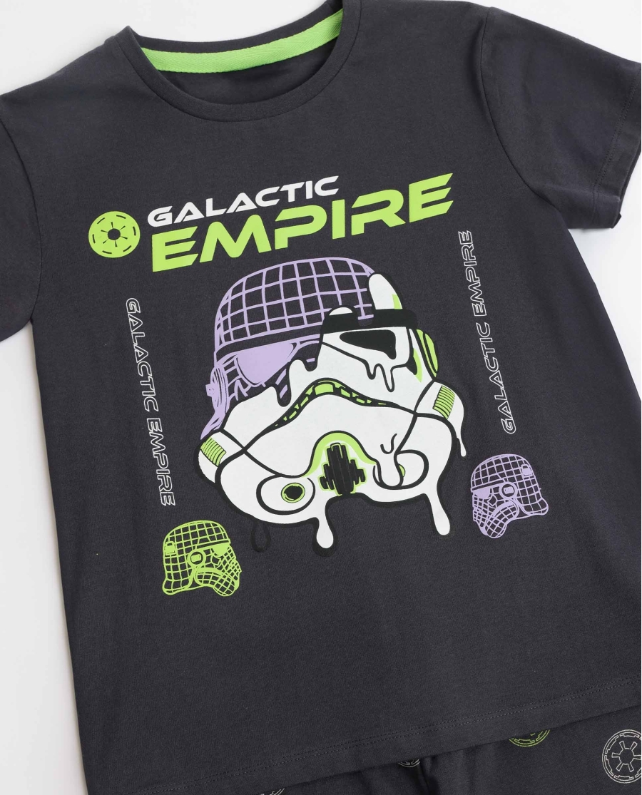 STAR WARS Pijama Manga Corta Neon Galactic Empire para Niño MARENGO STAR WARS Pijama Manga Corta Neon Galactic Empire para Niño MARENGO