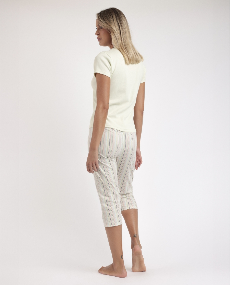 ADMAS Pijama Manga Corta Summer Vibes para Mujer MENTA ADMAS Pijama Manga Corta Summer Vibes para Mujer MENTA