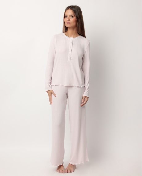 ADMAS CLASSIC Pijama Manga Larga Tapeta Romantic para Mujer ROSA