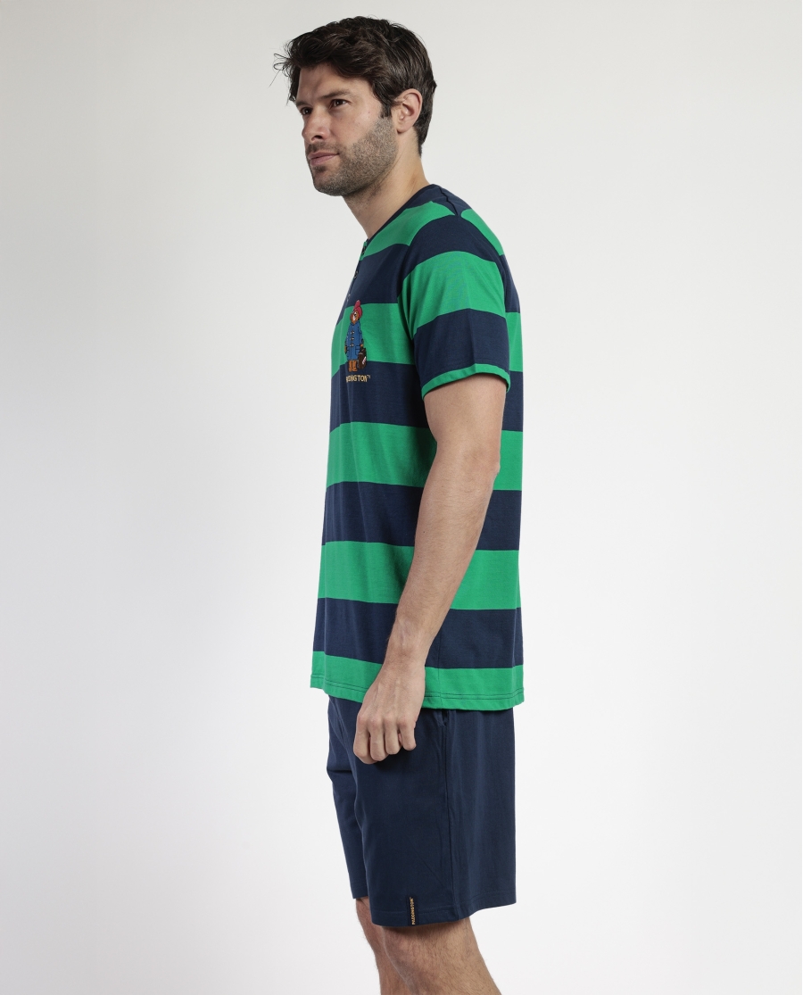 PADDINGTON Pijama Manga Corta Rugby Paws para Hombre MARINO PADDINGTON Pijama Manga Corta Rugby Paws para Hombre MARINO
