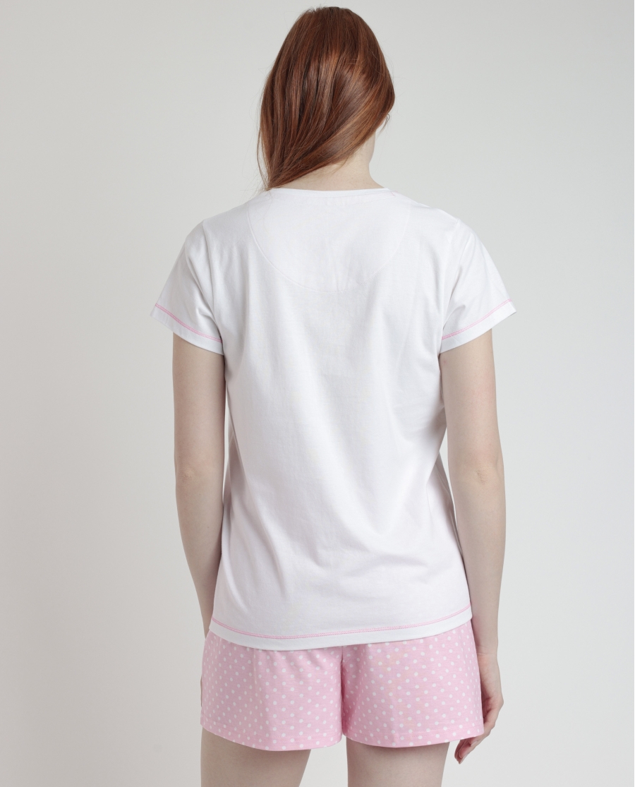 BARBIE Pijama Manga Corta She Just Shines para Mujer ROSA BARBIE Pijama Manga Corta She Just Shines para Mujer ROSA