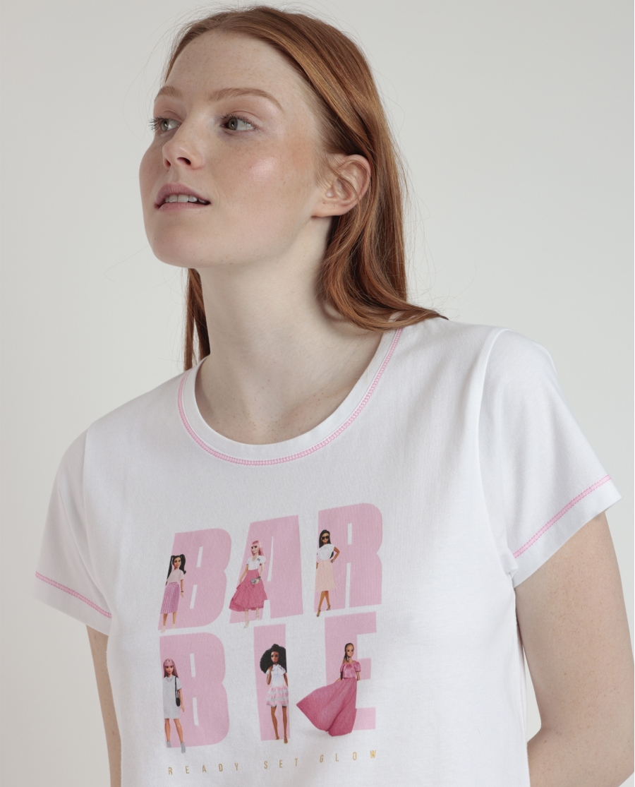 BARBIE Pijama Manga Corta She Just Shines para Mujer ROSA BARBIE Pijama Manga Corta She Just Shines para Mujer ROSA
