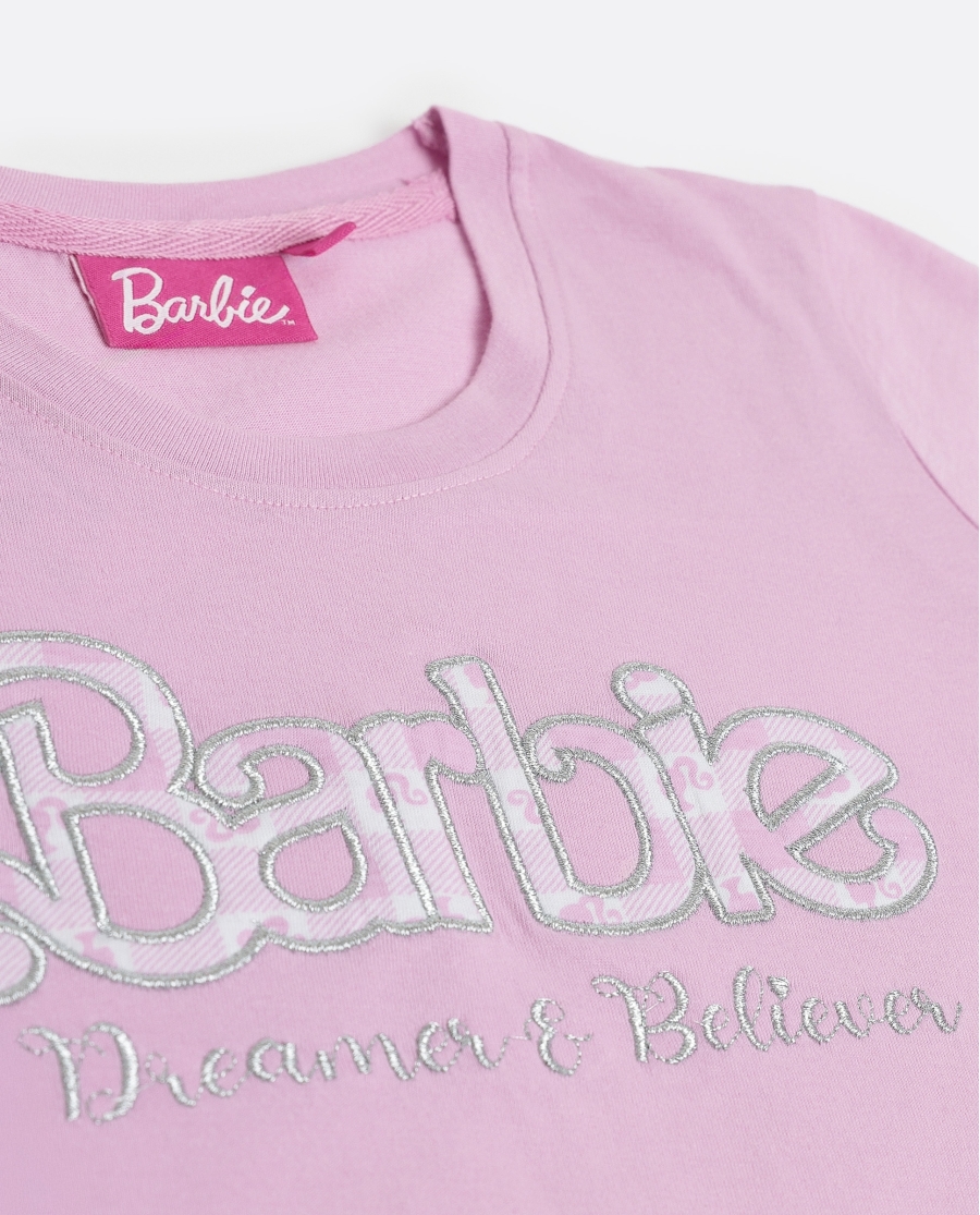 BARBIE Pijama Manga Corta Vichy World para Niña ROSA BARBIE Pijama Manga Corta Vichy World para Niña ROSA