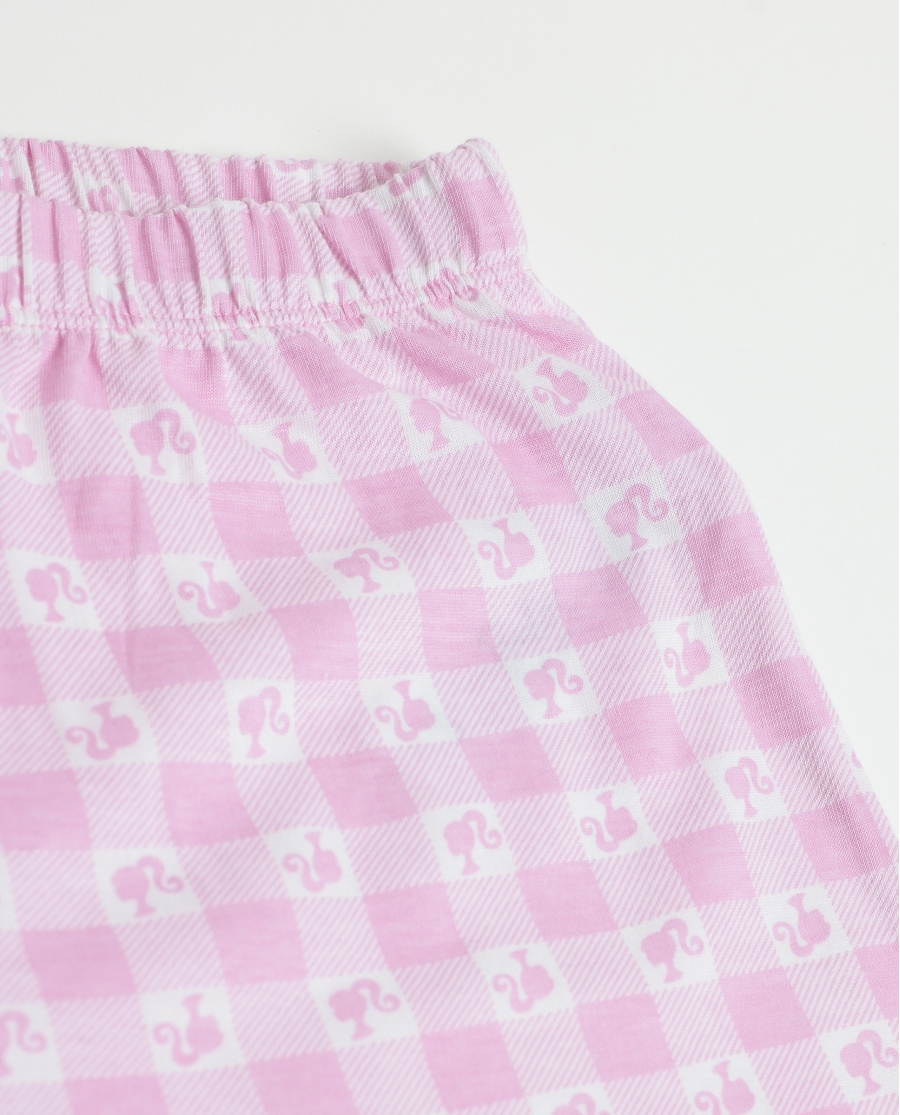 BARBIE Pijama Manga Corta Vichy World para Niña ROSA BARBIE Pijama Manga Corta Vichy World para Niña ROSA