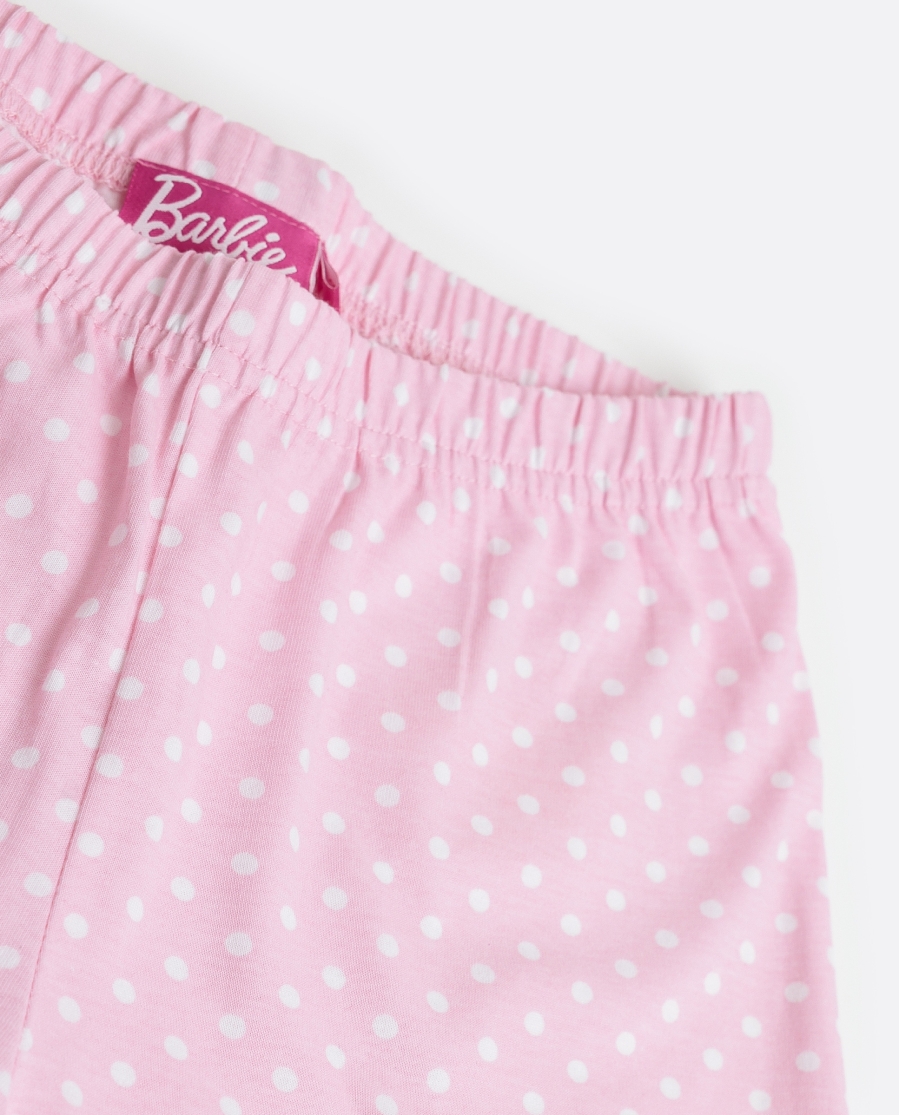 BARBIE Pijama Manga Corta She Just Shines para Niña ROSA