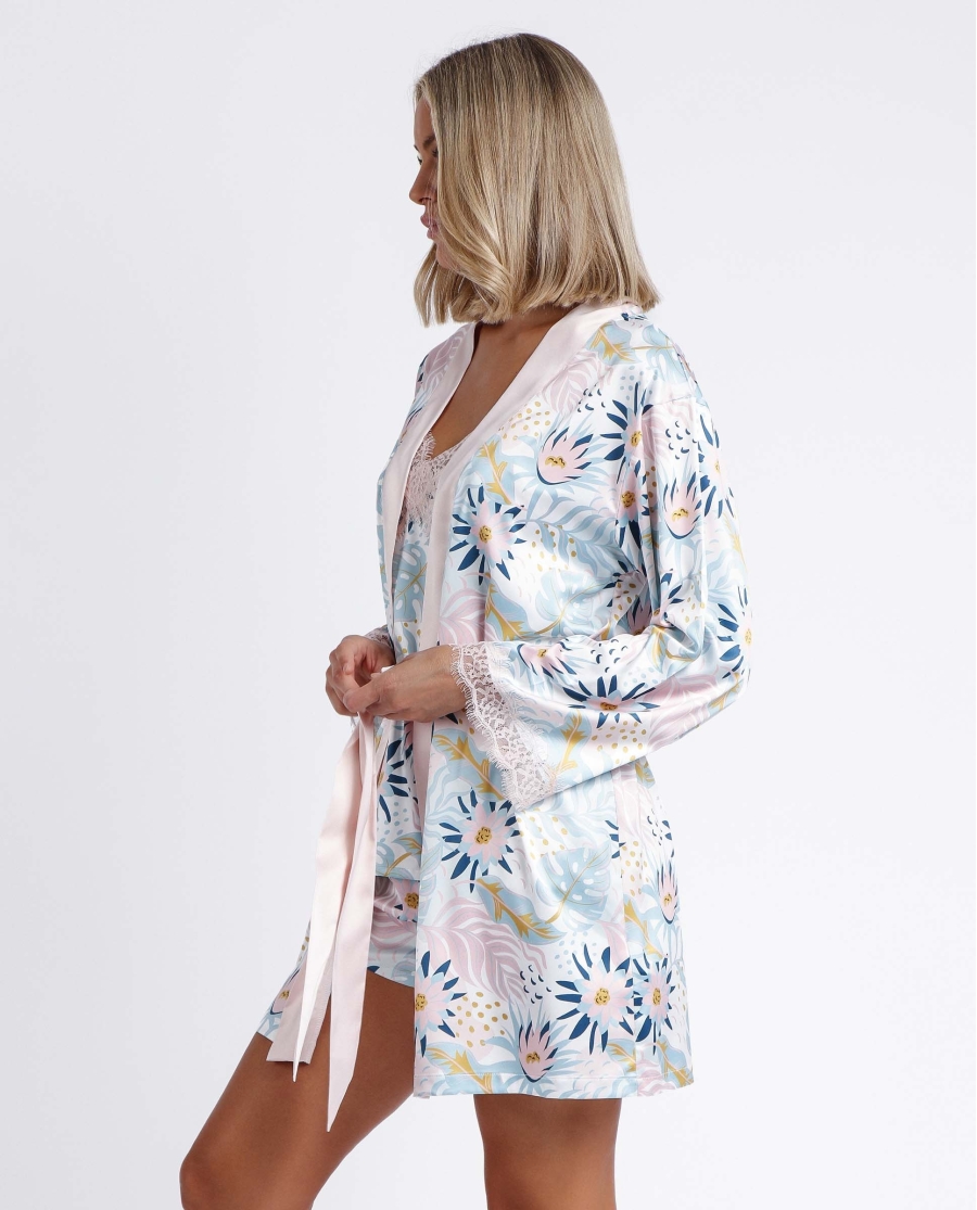 ADMAS GARDEN Bata Manga Larga Water Lili para Mujer PETALO ADMAS GARDEN Bata Manga Larga Water Lili para Mujer PETALO