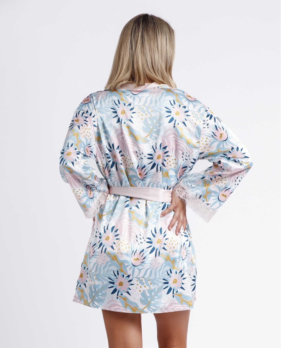 ADMAS GARDEN Bata Manga Larga Water Lili para Mujer PETALO ADMAS GARDEN Bata Manga Larga Water Lili para Mujer PETALO