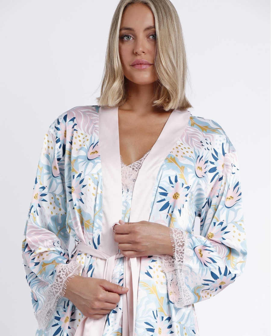 ADMAS GARDEN Bata Manga Larga Water Lili para Mujer PETALO ADMAS GARDEN Bata Manga Larga Water Lili para Mujer PETALO