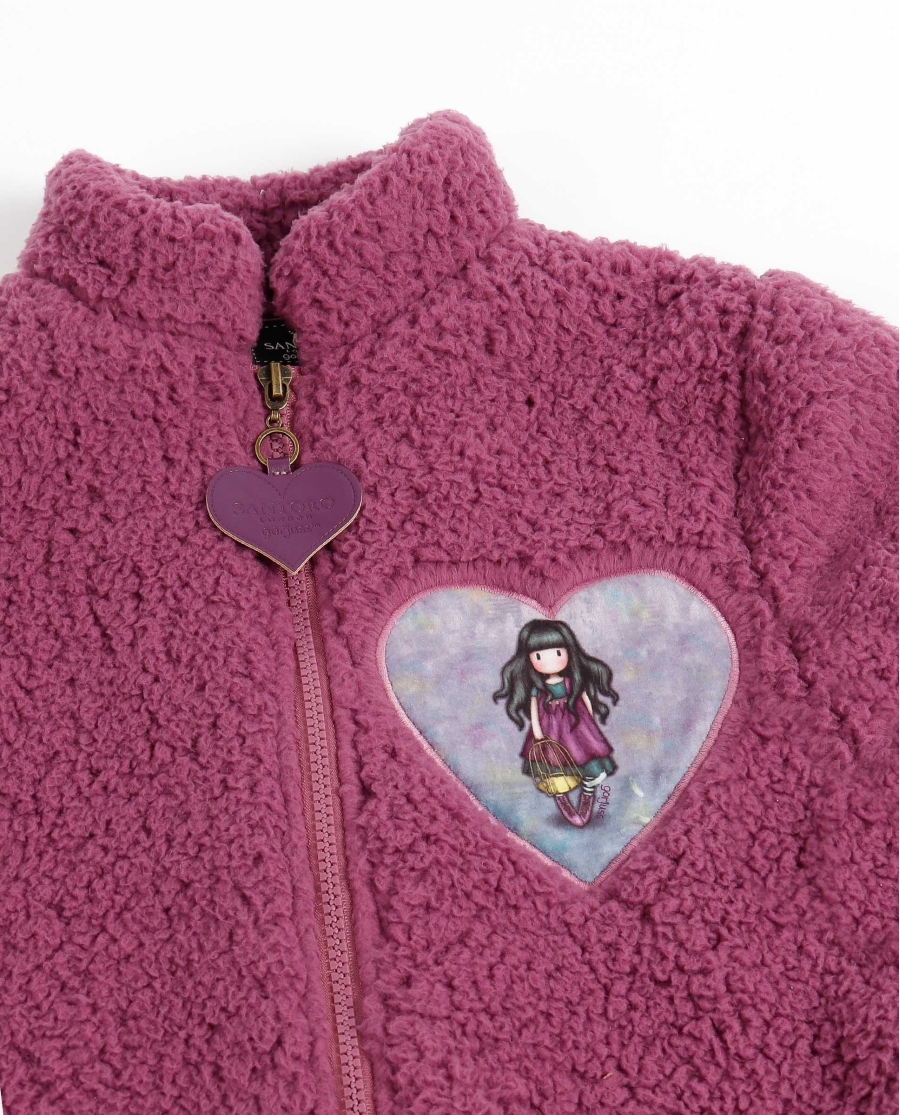 SANTORO GORJUSS Bata Manga Larga Calentita Flying The Nest para Niña MORADO