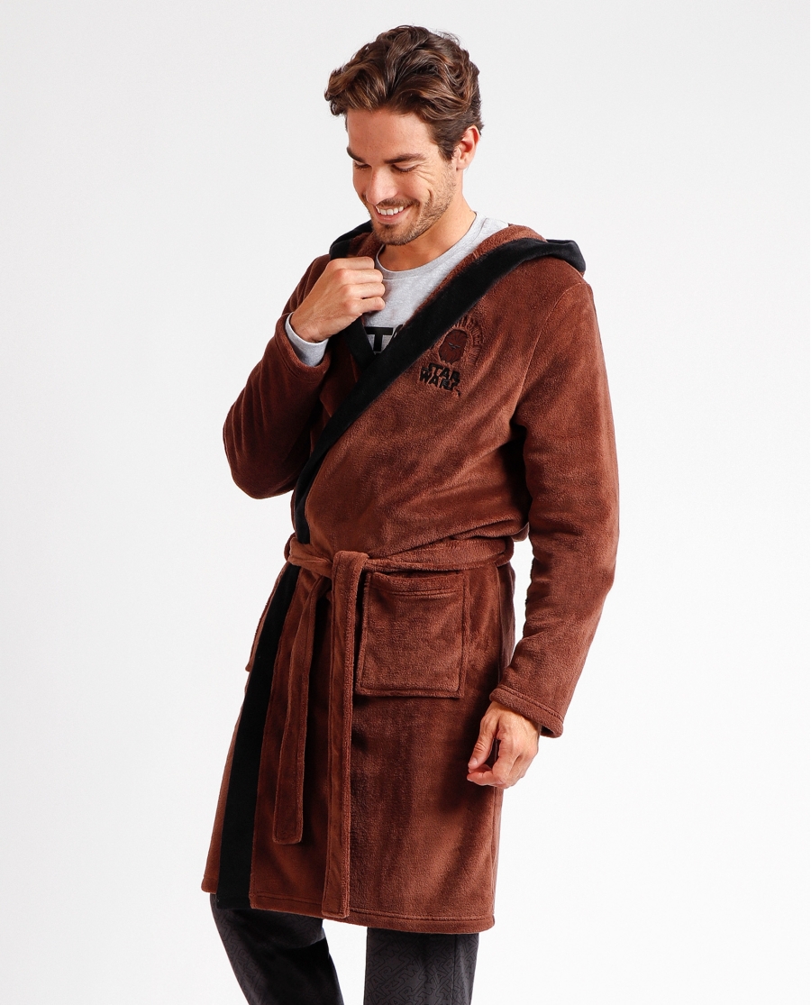 STAR WARS Bata Manga Larga Calentita Star Wars para Hombre MARRON STAR WARS Bata Manga Larga Calentita Star Wars para Hombre MARRON