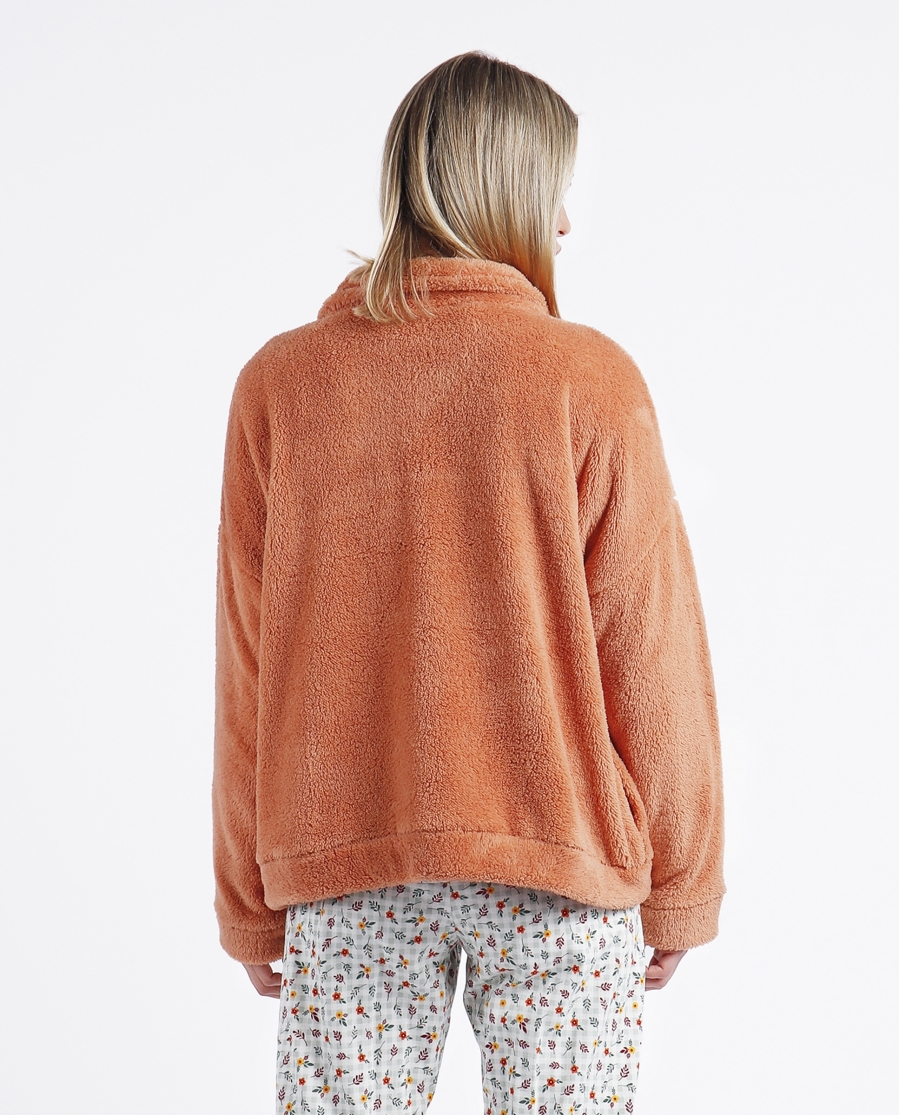 ADMAS Chaqueta Manga Larga Calentita Corel para Mujer PEACH