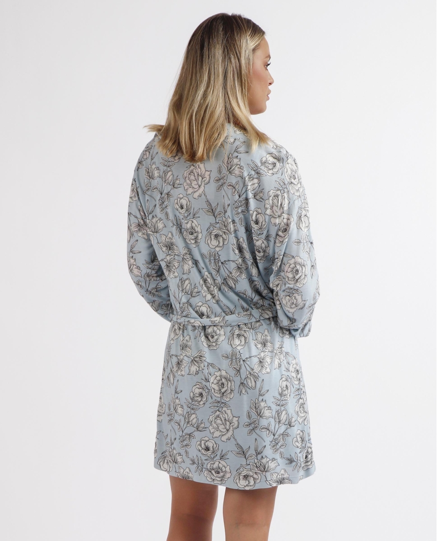 ADMAS GARDEN Bata Manga Larga Flowers para Mujer HIELO ADMAS GARDEN Bata Manga Larga Flowers para Mujer HIELO